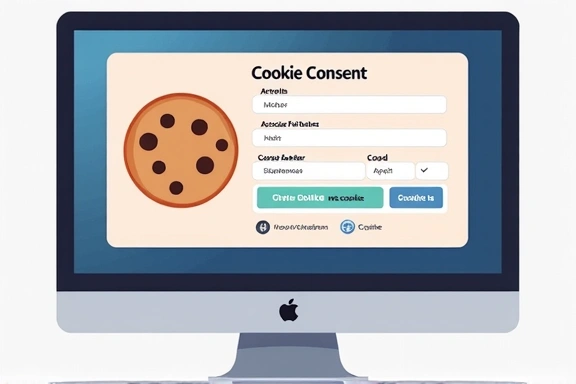 Εικονογράφηση ρυθμίσεων cookies και επιλογών χρήστη