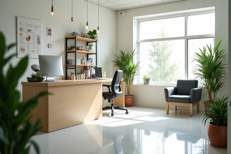 Εσωτερική άποψη γραφείου διατροφολόγου